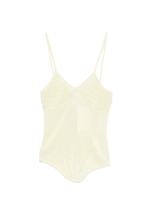 Paris Georgia Amelia stitched tank top - Yellow