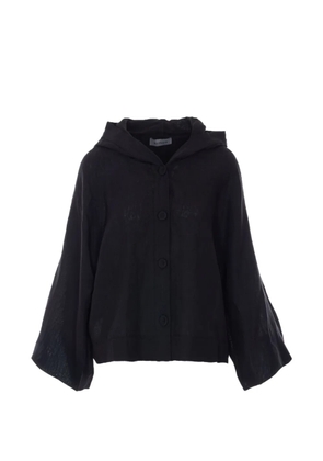 Maurizio Pecoraro button-fastening hooded jacket - Black