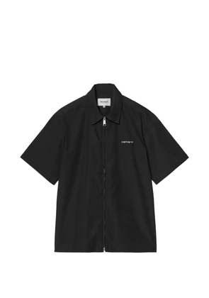 Carhartt WIP Postal zip-neck short-sleeved shirt - Black