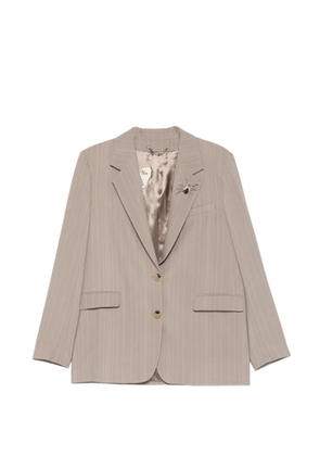 Golden Goose pinstripe embellished blazer - Neutrals