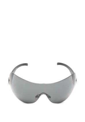 CHANEL Pre-Owned 2000s oversized sunglasses - Black
