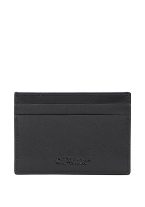 Off-White diagonal-stripes card case - Black