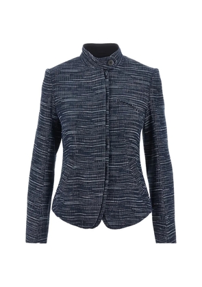 Emporio Armani denim-effect jacket - Blue