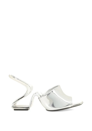 Sergio Rossi sculptural-heel sandals - Silver