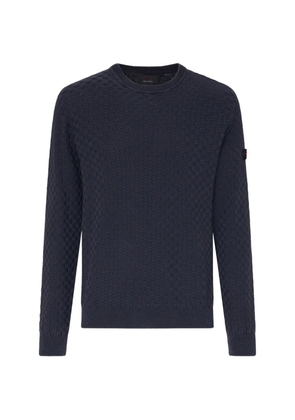 Peuterey textured crew-neck sweater - Blue
