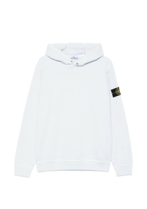 Stone Island logo-patch hoodie - Blue