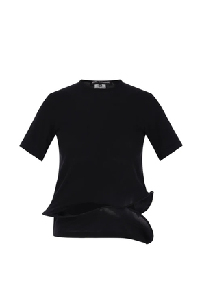 Junya Watanabe ruffled T-shirt - Black
