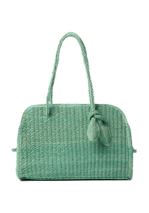 Jacquemus Turismo raffia tote bag - Green