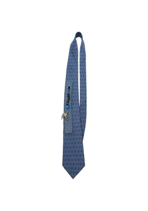 A.N.G.E.L.O. Vintage Upcycling x Stefania Bertoni customised Hermès beaded tie - Blue