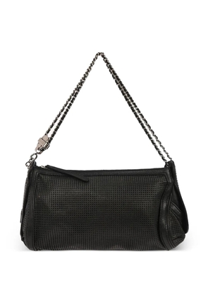 CHANEL Pre-Owned 2005 Perforated Pulley leather shoulder bag - Black