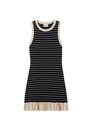 Claudie Pierlot striped trim knitted dress - Blue