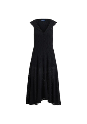 Polo Ralph Lauren Lynton ruffled midi dress - Black