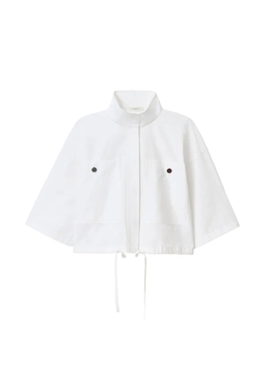 Lafayette 148 oversized short-sleeve shirt-jacket - White