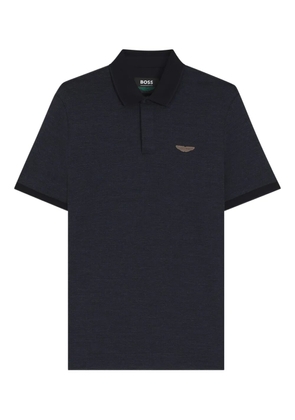BOSS logo polo shirt - Blue