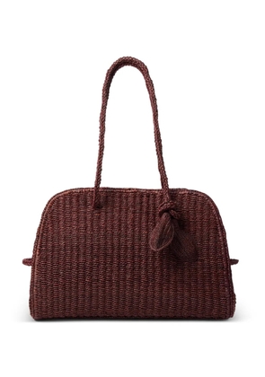 Jacquemus Turismo raffia tote bag - Brown