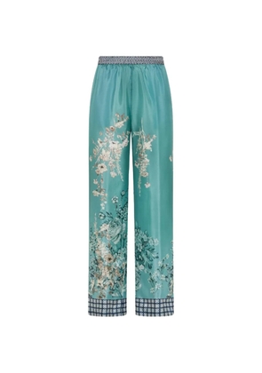 Seventy floral print trousers - Blue