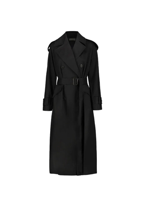 DRHOPE double-breasted belted trench coat - Black