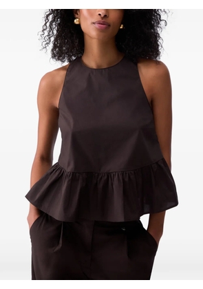 LIU JO tie-back top - Brown