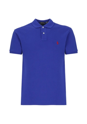 Polo Ralph Lauren logo-embroidered short-sleeve polo shirt - Blue
