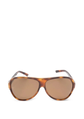 Gucci Pre-Owned 2000s pilot-frame sunglasses - Brown