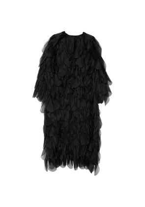 Max Mara Lauto ruffled coat - Black