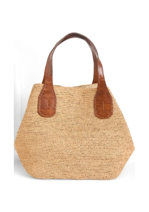IBELIV Tokyo raffia shoulder bag - Neutrals
