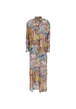 Momoni floral print shirt dress - Neutrals
