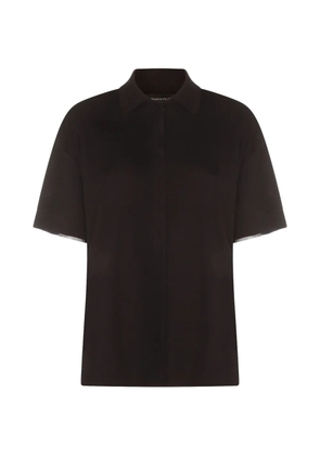 Fabiana Filippi collared short-sleeve shirt - Blue