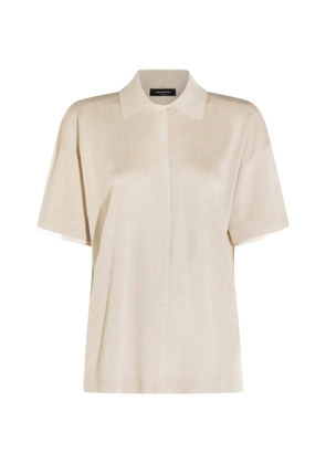 Fabiana Filippi collared short-sleeves shirt - Neutrals