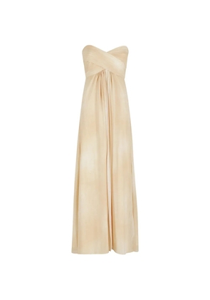 ERMANNO FIRENZE twisted strapless maxi dress - Neutrals