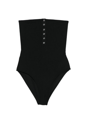 TOTEME ribbed strapless swimsuit - Black