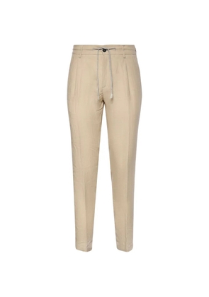 Eleventy drawstring-fastening trousers - Neutrals
