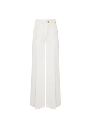 Elisabetta Franchi straps pallazo pants - White