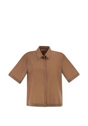 Herno short-sleeve classic collar shirt - Brown
