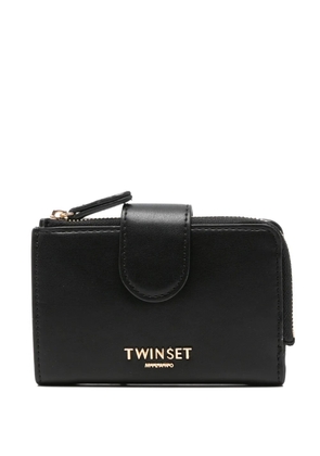 TWINSET logo-appliqué wallet - Black