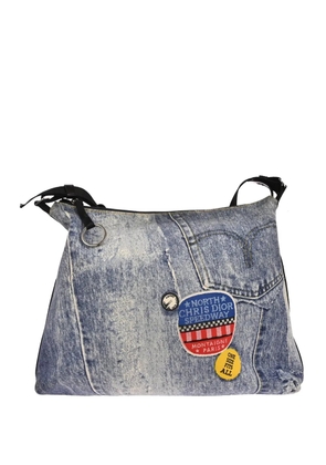 Christian Dior Pre-Owned 2001 denim-print shoulder bag - Blue