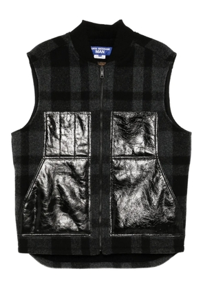 Junya Watanabe MAN plaid vest - Grey