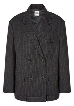 TOMBOY pinstriped double-breasted blazer - Grey