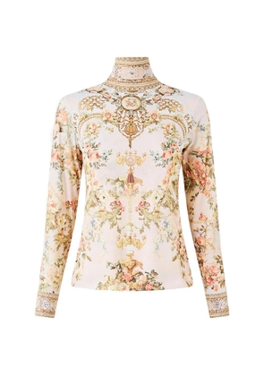 Camilla turtleneck T-shirt - Neutrals