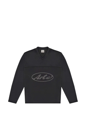 Arte Antwerp V-neck logo T-shirt - Black