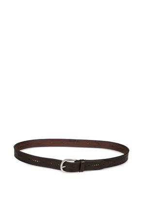 Orciani embossed leather belt - Brown