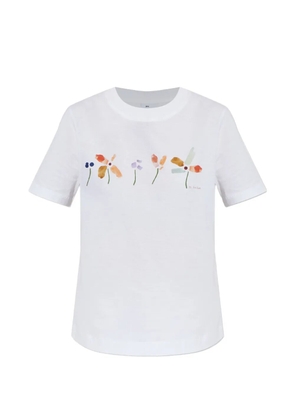 PS Paul Smith Row of Flowers T-shirt - White