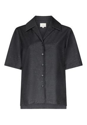 LouLou de Saison Boa cuban collar pleat shirt - Black
