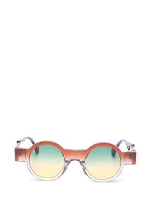 Kuboraum round frame sunglasses - Orange