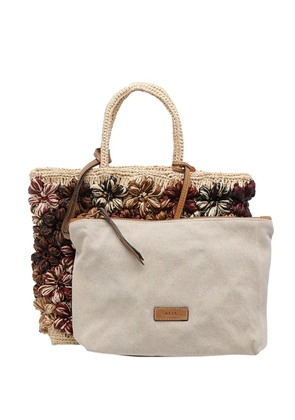 AFAR Flower tote bag - Neutrals