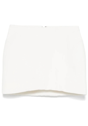 Mugler stitch-detailed mini skirt - White