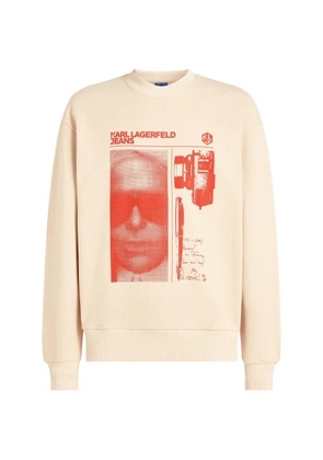Karl Lagerfeld Jeans graphic-print sweatshirt - Neutrals