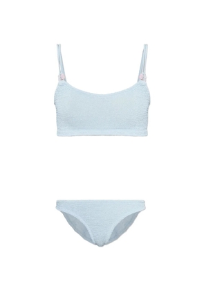 Hunza G Cassie beaded crinkle bikini - Blue