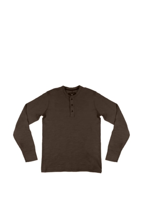 rag & bone Henley crew-neck T-shirt - Brown
