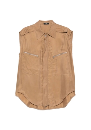 Eleh zip pockets gilet - Neutrals